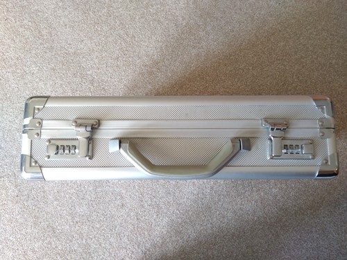 Large aluminium briefcase deep - aluminium,