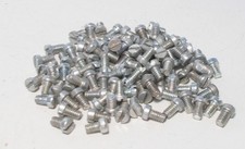 100 x Meccano Slotted Cheese Head Bolts - zinc (part 37b)