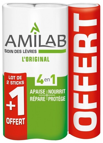 Merck amilab lip balm - stick, 3