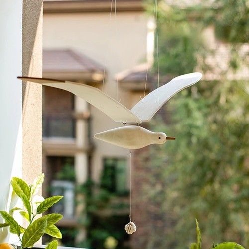 Creative wooden seagull wall - wooden,