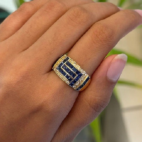 Natural blue sapphire - sapphire, &