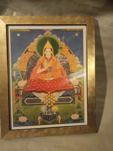 Tibetan buddha framed - tibetan,