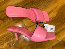 BNWT ZARA LEATHER CORAL PINK
