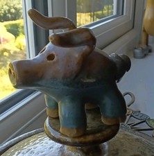Studio Pottery Stoneware Pig Figure