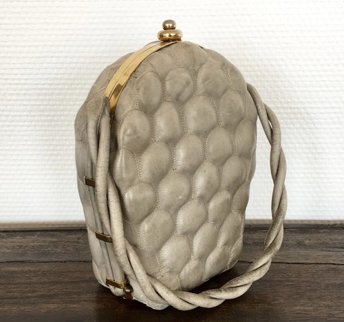Vintage 1940s grey quilted - 1940s,