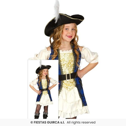 Girls pirate captain costume - girls,