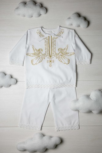 Baby boy white gold angel - baby,