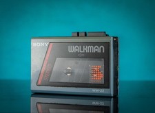 Sony Walkman WM-22 Cassette Classic Player Blue Vintage Working Condition