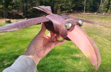 Vtg Glass & Metal Kinetic Bird