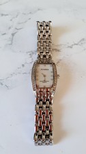Ladies Amadeus  Designer Watch, mother of pearl Dial  diamanté bezel,  S/Steel