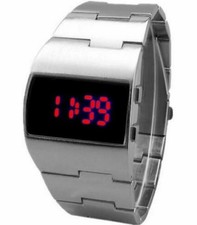 Military Fashion Digital Electronic Red Led Men Wrist Watch Luxury