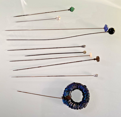 Collectable victorian hat - victorian, pins