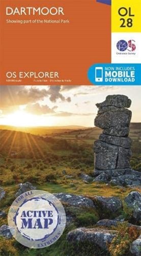 Dartmoor map weatherproof - map,
