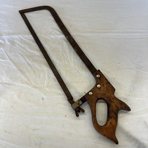 Vintage butchers meat bone saw - vintage,