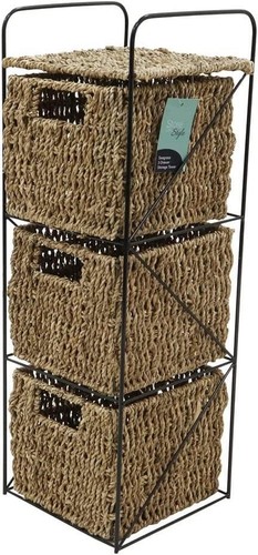 Seagrass hand woven drawer - seagrass,