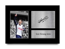 Son Heung-Min Signed A4 Framed