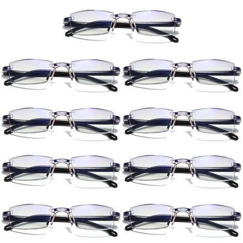 Mens rectangular rimless - pk,
