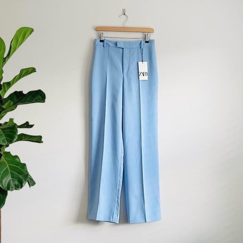 Zara light blue straight - light,