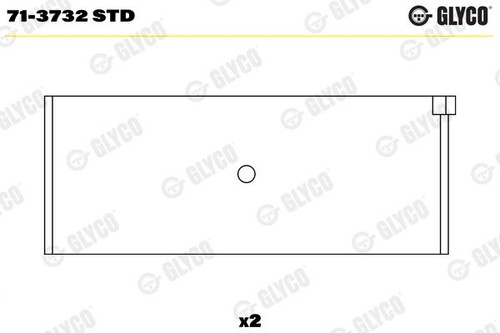 Connecting rod bearing glyco - bearing,