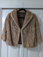 Vintage Mink Fur Jacket Honey