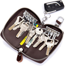 Large Leather Key Case Wallet