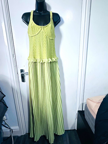 Women green lace pleated - women’s,