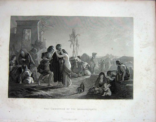 Original old antique - original, print