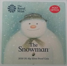 2018 the snowman 50p coin - 2018,
