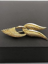 Sphinx Bird Brooch Gold Tone Pin Textured Wings 2 Inches Jewellery Gift
