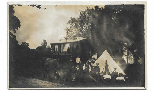 Real photo postcard gypsy - of,