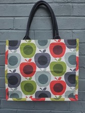 Orla kiely jute - shopping, tote