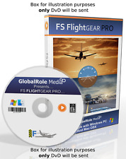 Pro Flight Simulator 2023 Full Version FlightGear Aircraft Flight Sim PC DVD
