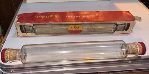 Pyrex oven table - glass, rolling