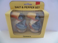 Vintage Guinness Memorabilia Toucan Salt & Pepper Pots Shakers [boxed unopened]