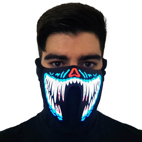 Sound activated led mask - sound,