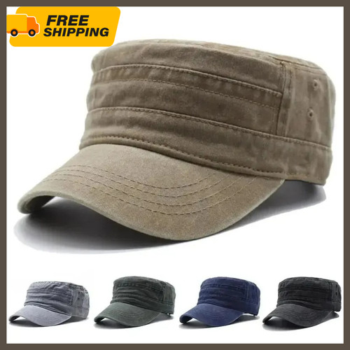 Men washed cotton military - men's,