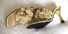 TIMOTHY HITSMAN DESIGNER GOLD HEELED LADIES SANDALS