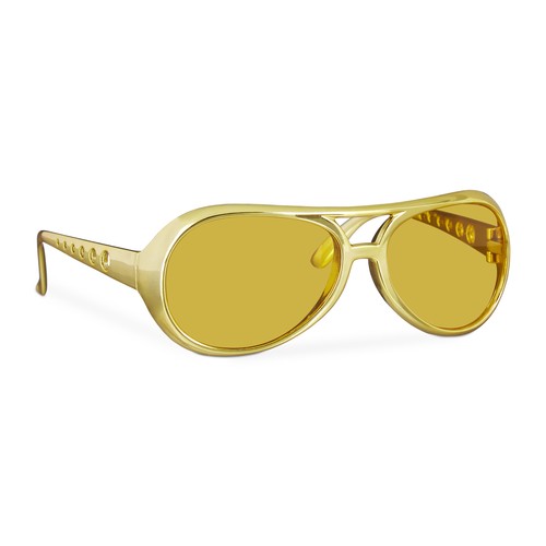 Party glasses gold sunglasses - glasses,