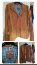 NEW VILEBREQUIN SUEDE LEATHER RETRO JACKET COAT XL XXL 2XL SHORTS HARRINGTON 