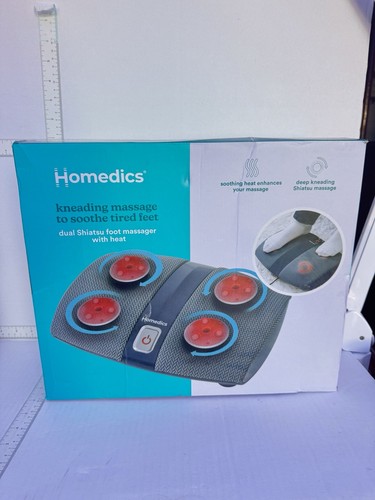 New homedics dual shiatsu foot - new,