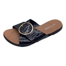 Peacocks Womens Black Patent