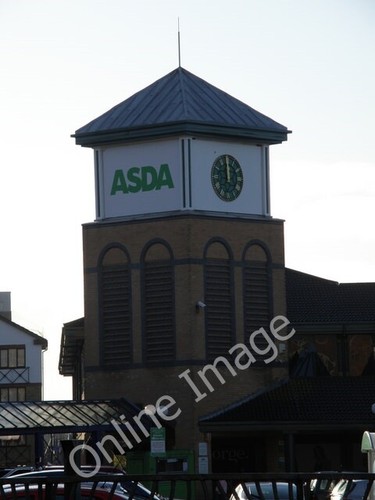 Photo 6x4 the asda - asda, clock
