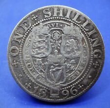 VICTORIA SILVER SHILLING 1896