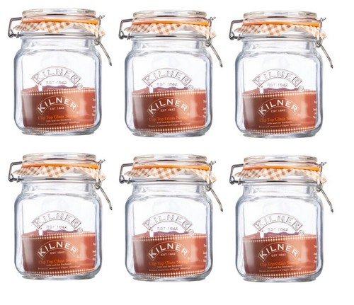 Kilner square clip top - x,