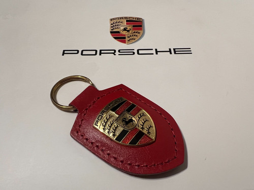 Genuine porsche leather crest - porsche,