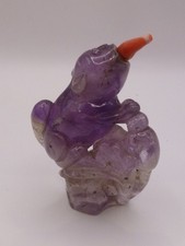 Antique Chinese Agate Snuff Bottle - Squirrel & Peach - 18th/19thC Qing