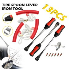 Motorcycle Bike Tire Lever Spoon Iron Tyre Changing Tool And Rim Protectors Kit