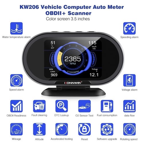 Konnwei kw206 hud digital - hud,