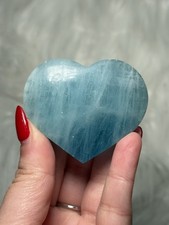 Aquamarine Heart Crystal