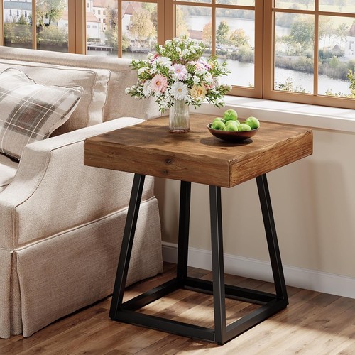 Solid wood end table - solid,